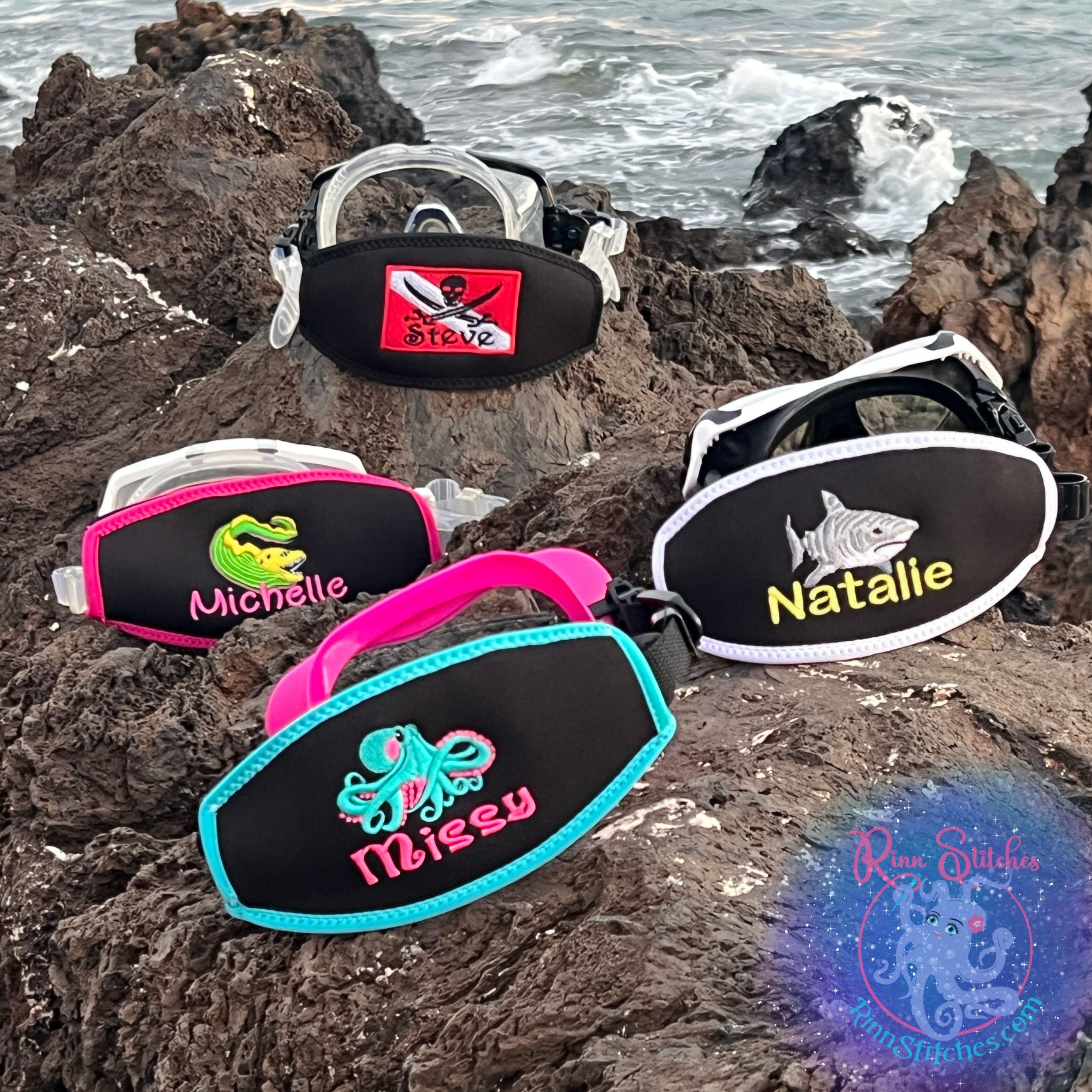 Personalized Mask Strap Covers | Dive Your Vibe | Maui Made